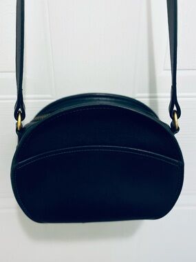 Vintage Green Leather Crossbody Bag